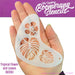 Art Factory - Boomerang Face Painting Stencil - Tropical Flower and Leaves (B028)