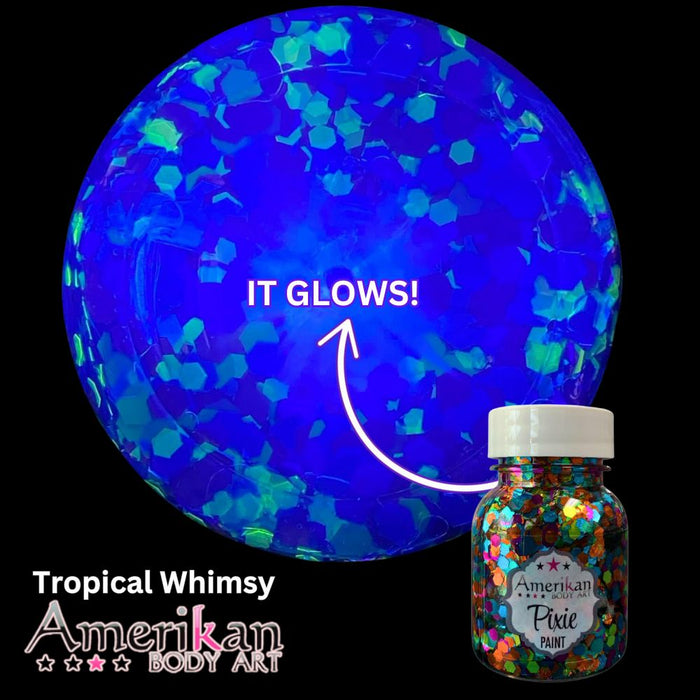 Pixie Paint Face Paint Glitter Gel - Tropical Whimsy - Small 1oz