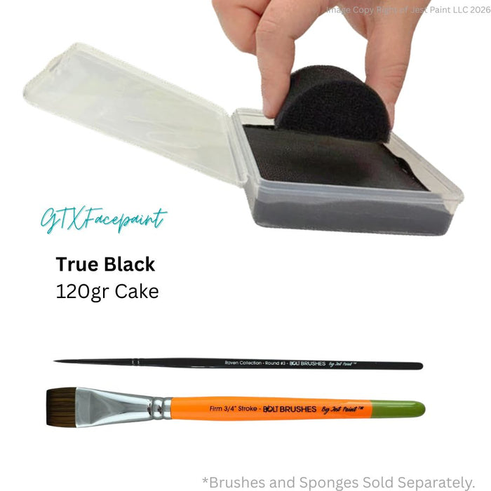 GTX Face Paint | Crafting Cake - Regular True Black 120gr