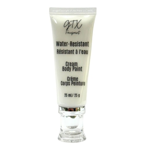 GTX Face Paint | Silicone Based Water Resistant Cream - True White - 25ml Easy Squeezy Tube