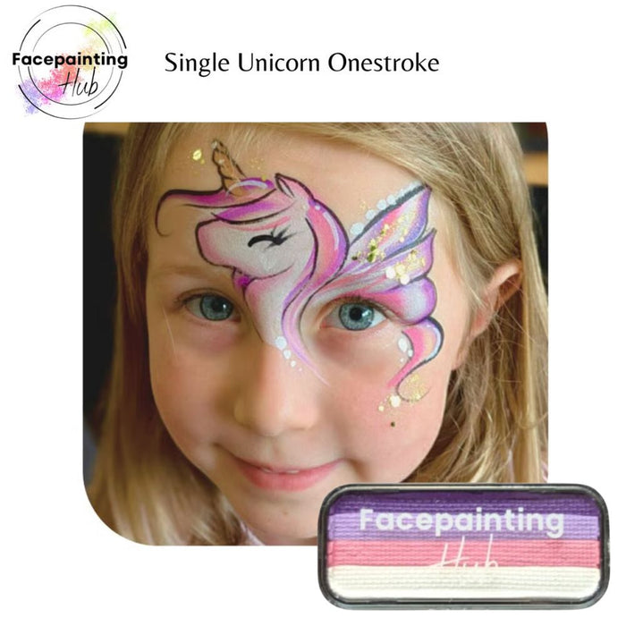 Facepainting Hub |  OneStroke Palette Single Refill -  UNICORN -  14gr