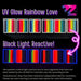 EZ STROKES by Susy Amaro | 1 Stroke Painting Palette | UV GLOW RAINBOW LOVE Palette  (SFX Non - Cosmetic)