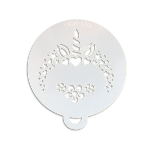 Ooh! Face Painting Stencil | Unicorn Flip (C03)