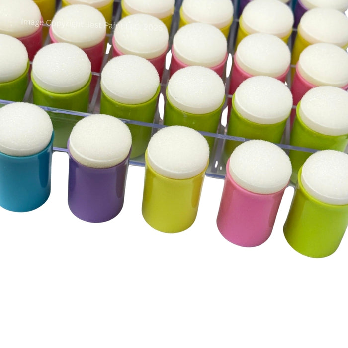 Finger Dauber Face Painting Sponges in Case | 5 Colors - 40 units