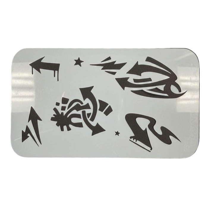 Urban Flare Stencils | Face Painting Stencils by Tamina Muhammad - ELEMENTS - 3 Piece Set