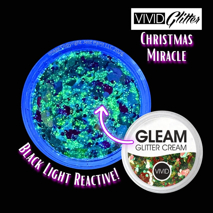 VIVID Glitter |  GLEAM Glitter Cream | Small CHRISTMAS MIRACLE (10gr)