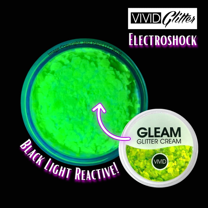 VIVID Glitter |  GLEAM Glitter Cream | Large UV Electroshock (30gr)