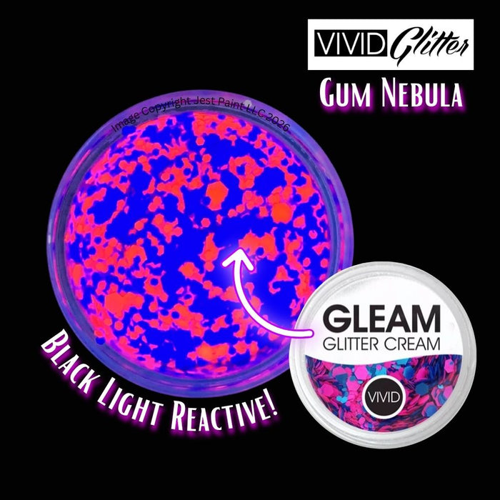 VIVID Glitter |  GLEAM Glitter Cream | Small UV GUM NEBULA (10gr)