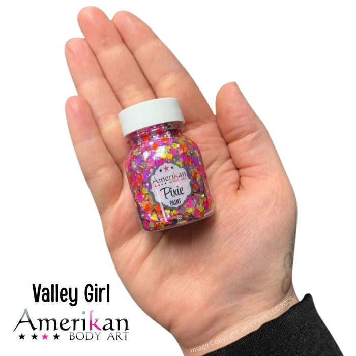 Pixie Paint Face Paint Glitter Gel - UV Valley Girl - Small 1oz