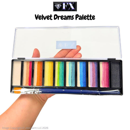 Diamond FX Face Paint - Ultimate Splitcake Palette - Velvet Dreams (10x10g)