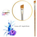 Face Painting Hub  | Face Painting Brush - Short Handle and Short Bristles - VERONA - 3/8" Angle