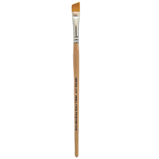 Face Painting Hub  | Face Painting Brush - Short Handle and Short Bristles - VERONA - 3/8" Angle