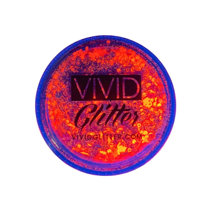 VIVID Glitter | LOOSE Chunky Hair and Body Glitter | UV Watermelon (10gr)