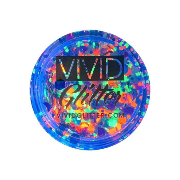 VIVID Glitter | LOOSE Chunky Hair and Body Glitter - UV Aloha (7.5gr)