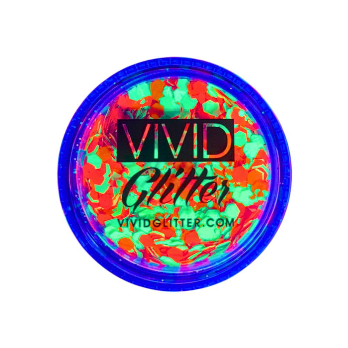 VIVID Glitter | LOOSE Chunky Hair and Body Glitter - UV Lava Pool (7.5gr)