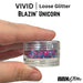 VIVID Glitter | LOOSE Chunky Hair and Body Glitter - Blazin Unicorn (7.5gr)