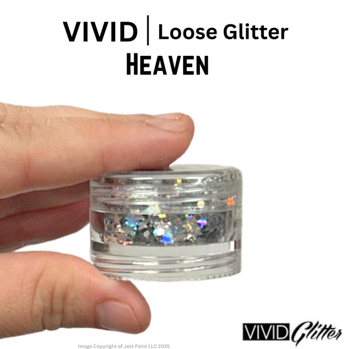 VIVID Glitter | LOOSE Chunky Hair and Body Glitter - Heaven (7.5gr)