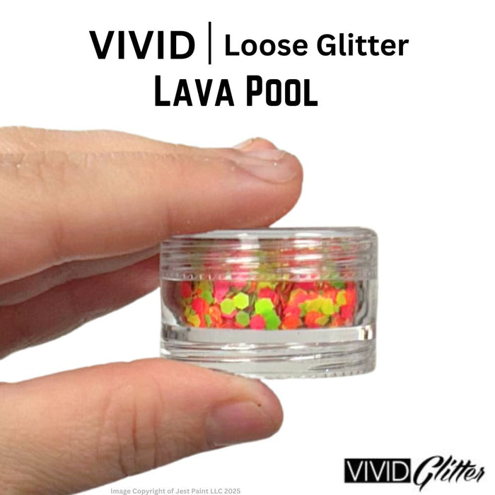 VIVID Glitter | LOOSE Chunky Hair and Body Glitter - UV Lava Pool (7.5gr)