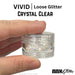 VIVID Glitter | LOOSE Chunky Hair and Body Glitter - Crystal Clear - Small Chunks (7.5gr)
