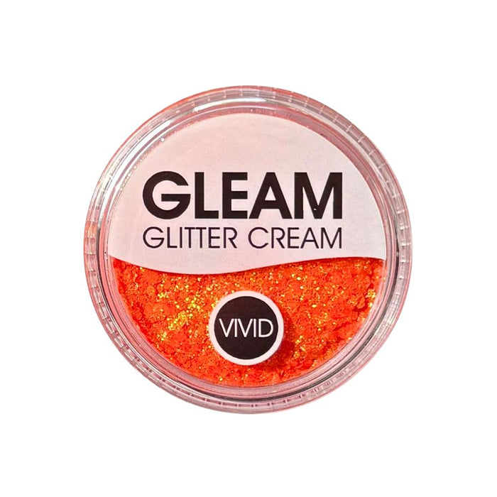 VIVID Glitter |  GLEAM Glitter Cream | Small UV King's Day (Orange) (10gr)