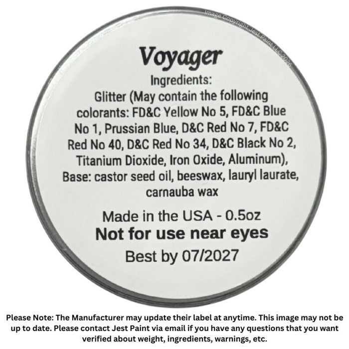 Amerikan Body Art | CHUNKY Glitter Creme - New Formula - VOYAGER - .5oz