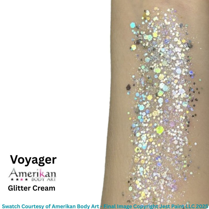 Amerikan Body Art | CHUNKY Glitter Creme - New Formula - VOYAGER - .5oz