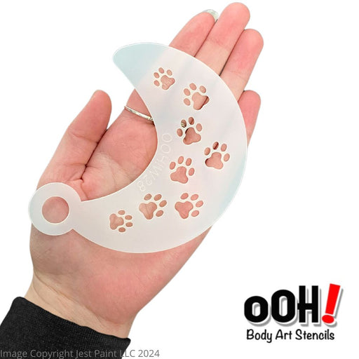 Ooh! Face Painting Stencil | Puppy Foot Wrap (W28)