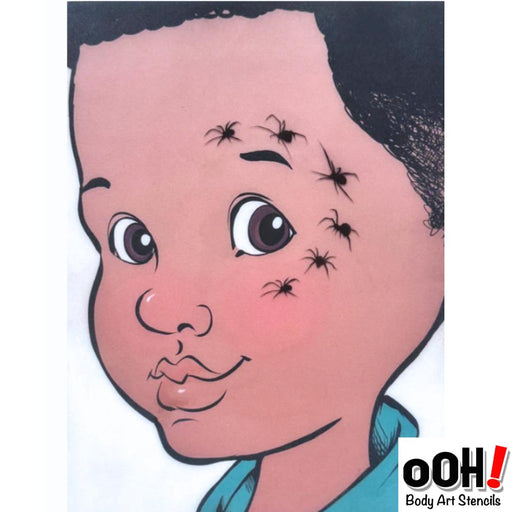 Ooh! Face Painting Stencil | Spider Wrap (W31)