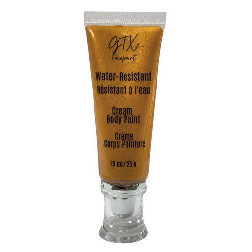 GTX Face Paint | Silicone Based Water Resistant Cream - Metallic Weddin' Band Gold - 25ml Easy Squeezy Tube