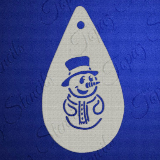 Topaz Stencils | Face Painting Stencil - Cute Snowman (0821)