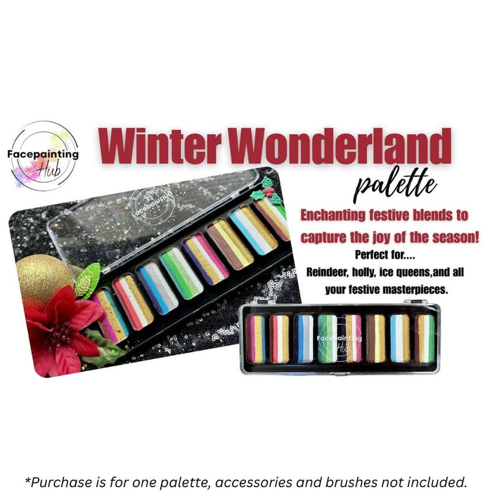 Facepainting Hub | Face Painting Palette |  WINTER WONDERLAND PALETTE  (8 x 14gr)
