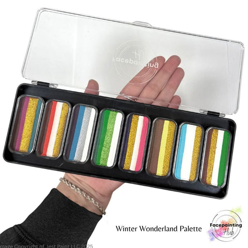 Facepainting Hub | Face Painting Palette |  WINTER WONDERLAND PALETTE  (8 x 14gr)