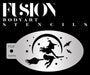 Fusion Body Art | Face Painting Stencil - Witch & Broomstick FS37