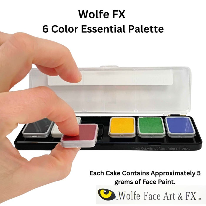 Wolfe FX Face Paint - Small 6 Color ESSENTIAL Palette