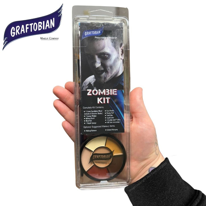 Graftobian | Special Effects Professional Make Up Kit - 13 Piece ZOMBIE KIT