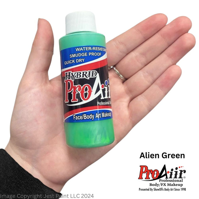 ProAiir Alcohol Based Hybrid Airbrush Body Paint 2oz - Alien Green