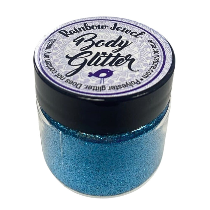 Art Factory | Rainbow Jewel Body Glitter - Aqua (1oz Jar)