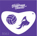 Art Factory - Boomerang Face Painting Stencil - Volleyball (B063)