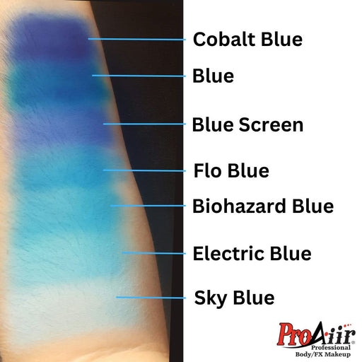 ProAiir ATOMIC Alcohol Based Hybrid Airbrush Paint 2oz - UV Biohazard Blue (SFX - Non Cosmetic)