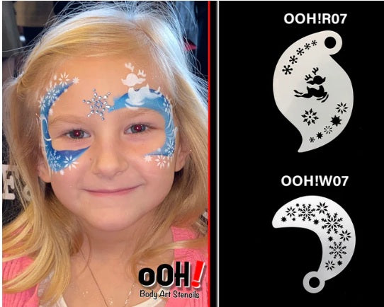 Ooh! Face Painting Stencil | Baby Reindeer (R07)