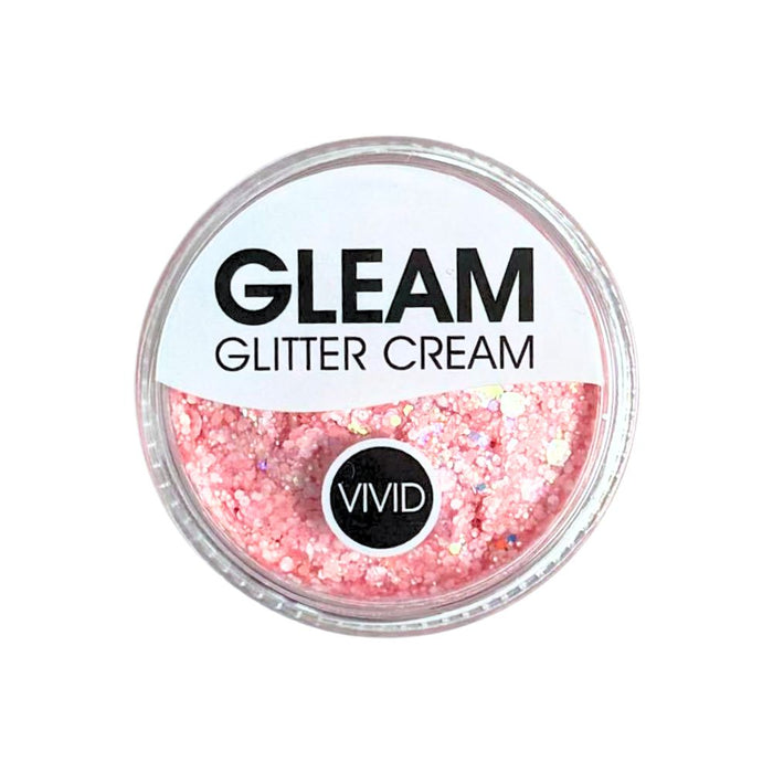 VIVID Glitter |  GLEAM Glitter Cream | Small Pastel Glow - BABY ROSE (10gr)