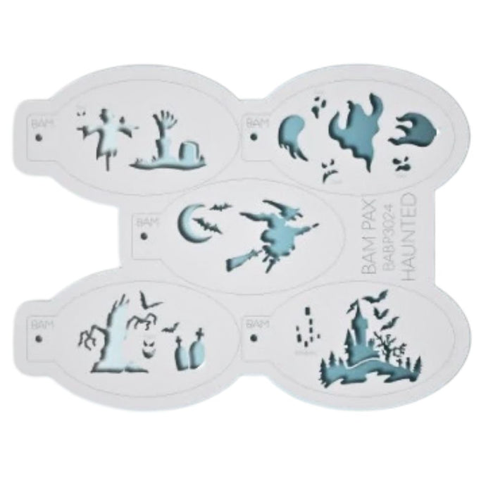 BAM PAX 3024 - Face Painting Stencil - Haunted
