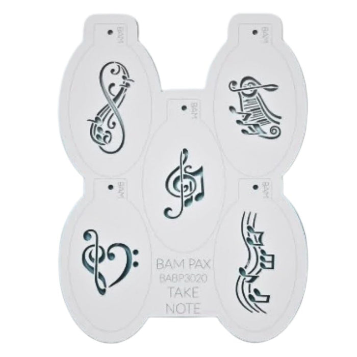 BAM PAX 3020 - Face Painting Stencil - Take Note
