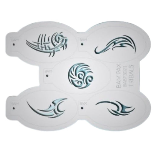 BAM PAX 3021 - Face Painting Stencil - Tribals