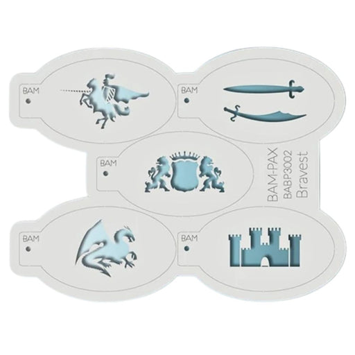 BAM PAX 3002 - Face Painting Stencil - Bravest