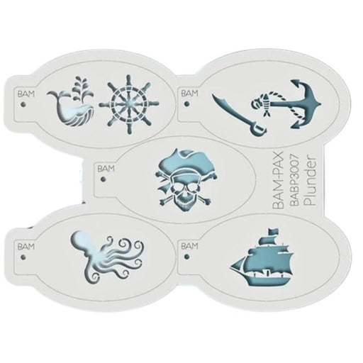 BAM PAX 3007 - Face Painting Stencil- Plunder