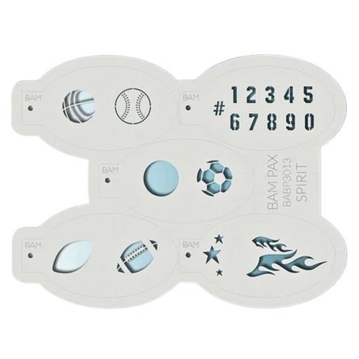 BAM PAX 3013 - Face Painting Stencil - Spirit (Sports)