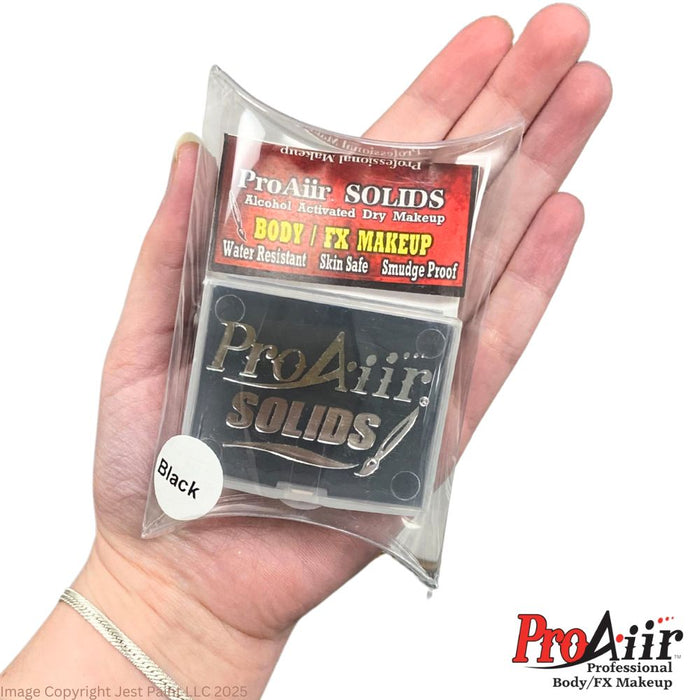 ProAiir Solids | Hybrid Water Resistant Face Paint  - Black  - 14gr