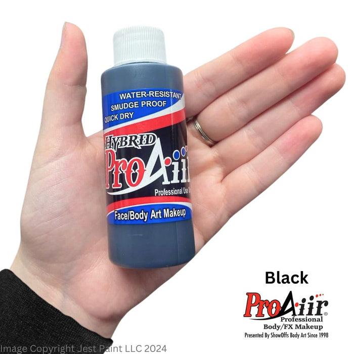 ProAiir Alcohol Based Hybrid Airbrush Body Paint 2oz - Black