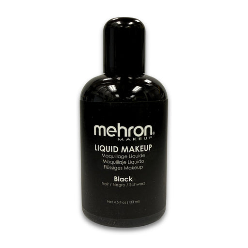 Mehron Water Based Liquid Makeup - Black - 4.5 oz